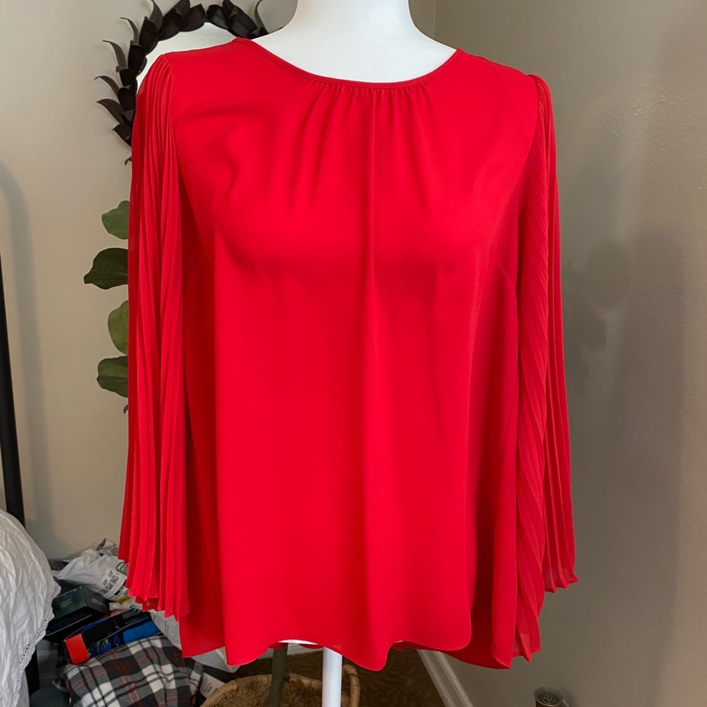 Vince Camuto red, dressy, blouse.